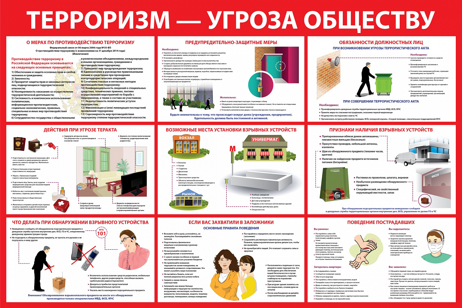 Стенды пожарной безопасности, ГО и ЧС, антитеррор заказать в Тольятти